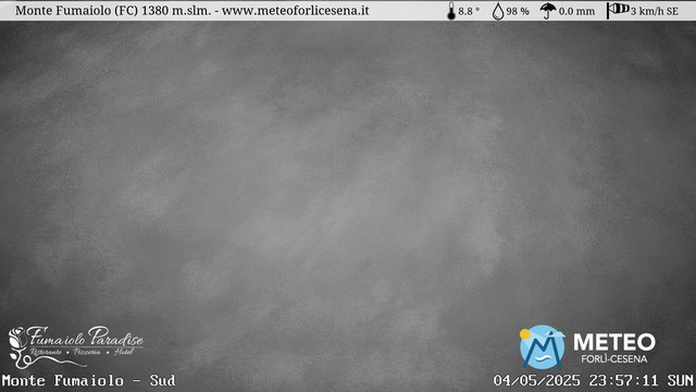 time-lapse frame, Monte Fumaiolo webcam