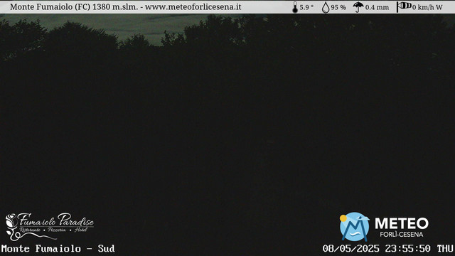 time-lapse frame, Monte Fumaiolo webcam