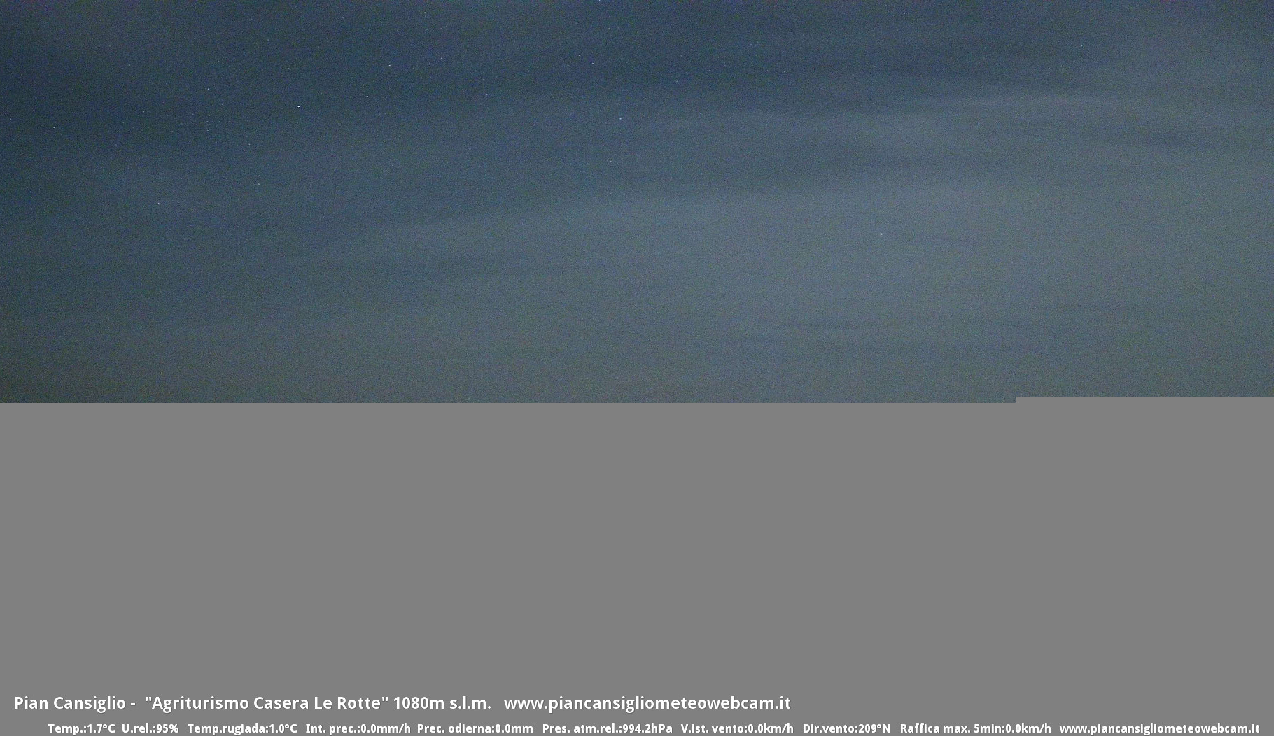 time-lapse frame, Pian Cansiglio - Casera Le Rotte webcam