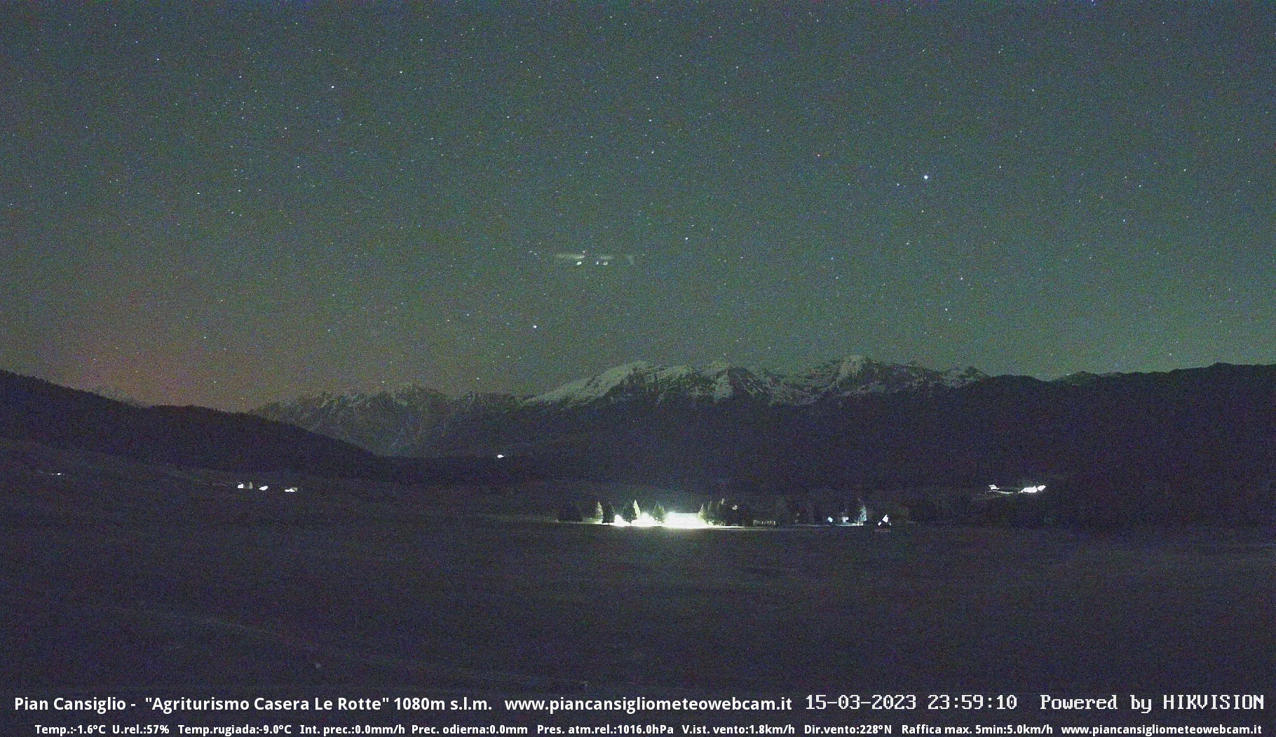 time-lapse frame, Pian Cansiglio - Casera Le Rotte webcam