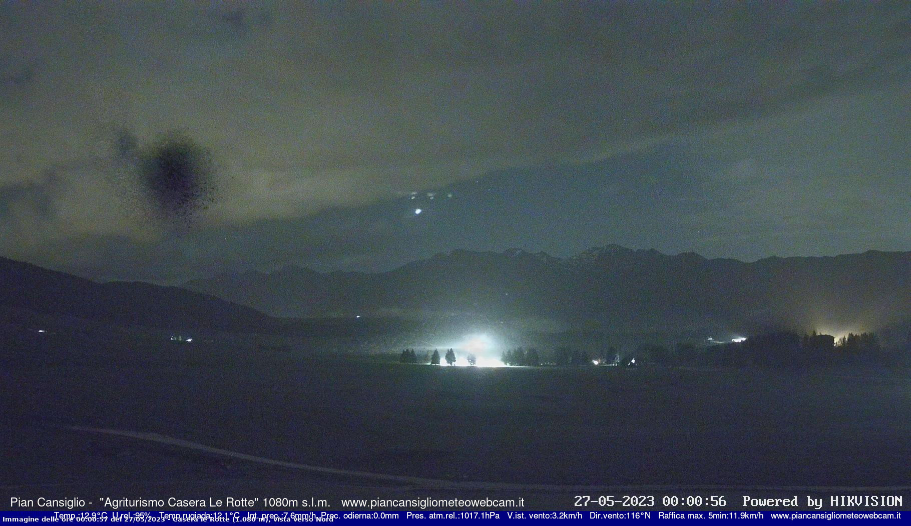 time-lapse frame, Pian Cansiglio - Casera Le Rotte webcam