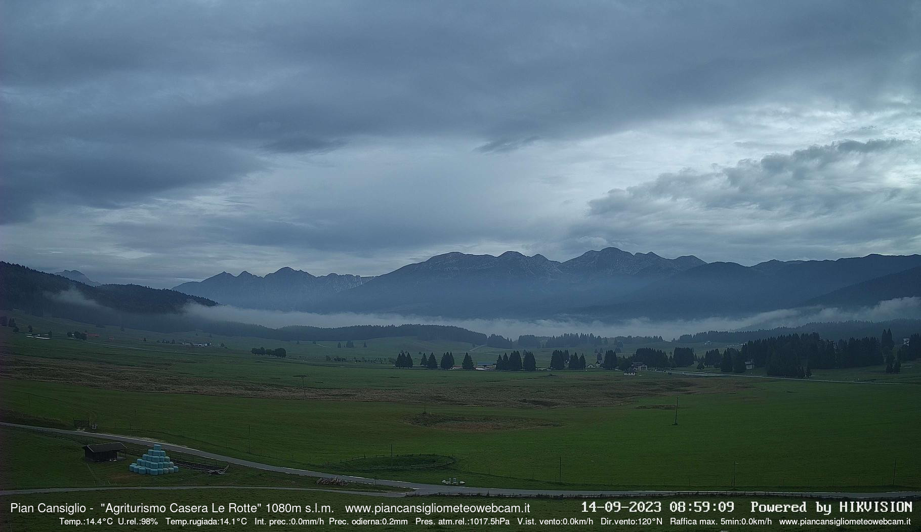 time-lapse frame, Pian Cansiglio - Casera Le Rotte webcam