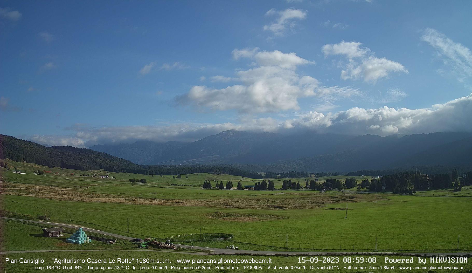 time-lapse frame, Pian Cansiglio - Casera Le Rotte webcam