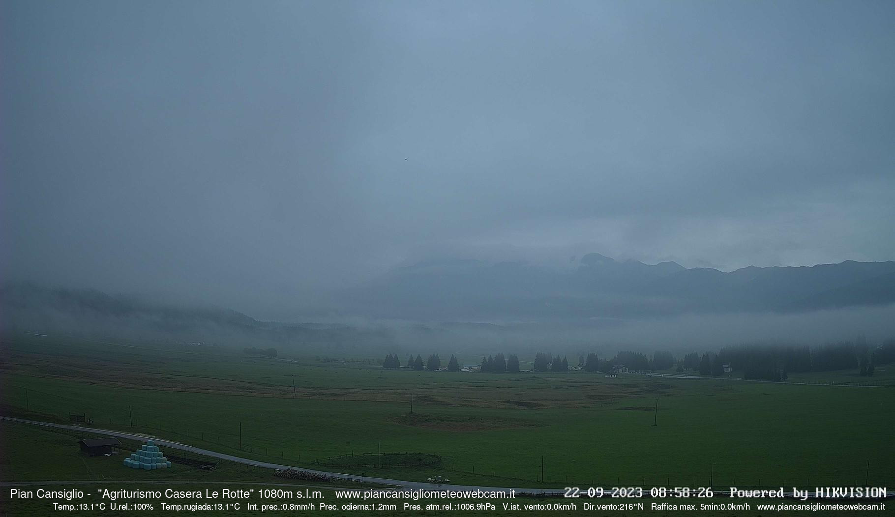 time-lapse frame, Pian Cansiglio - Casera Le Rotte webcam