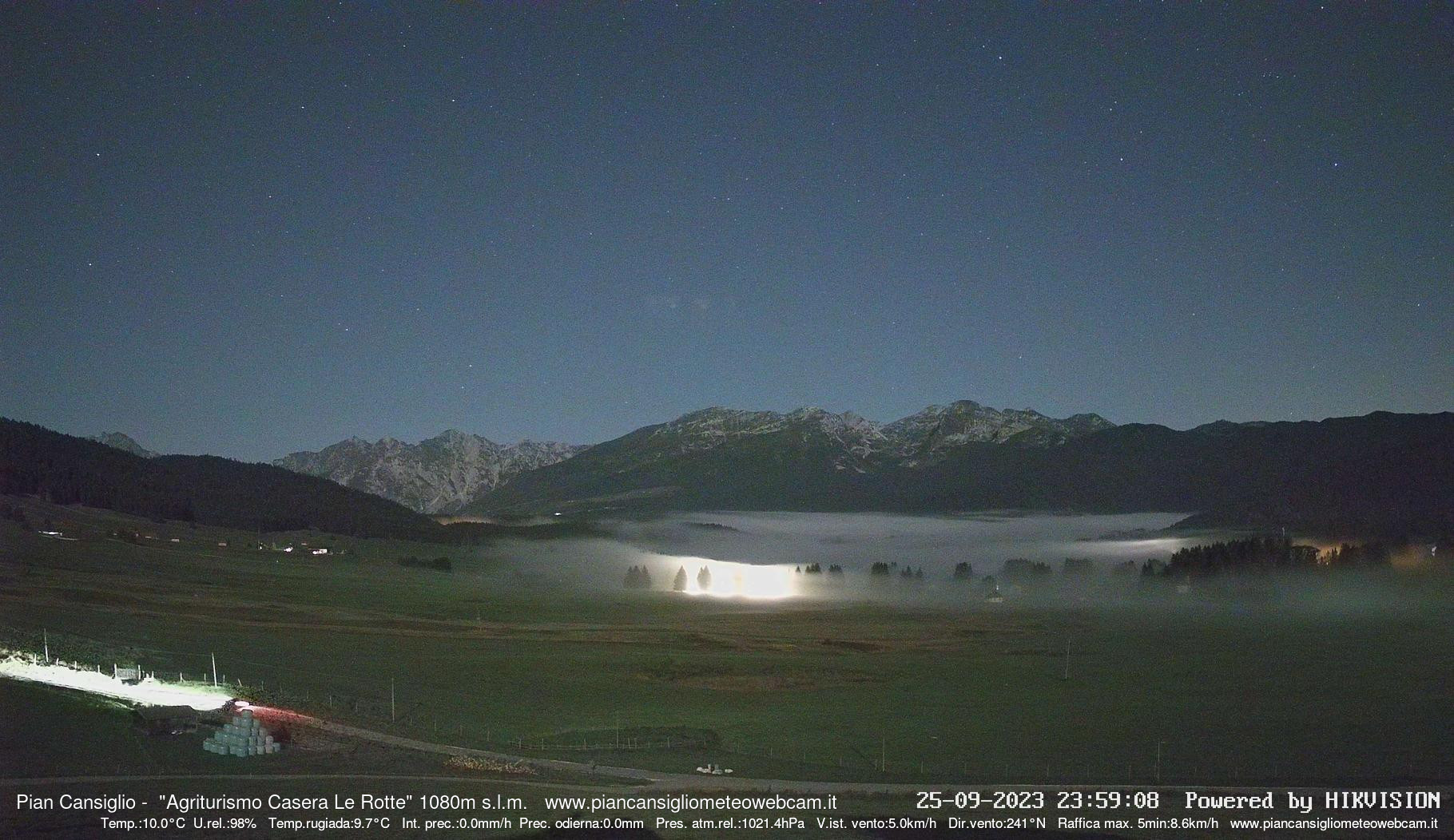 time-lapse frame, Pian Cansiglio - Casera Le Rotte webcam