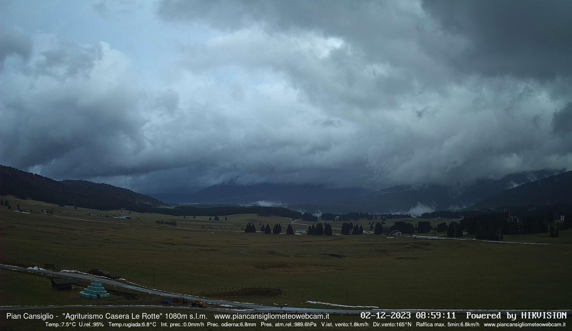 time-lapse frame, Pian Cansiglio - Casera Le Rotte webcam