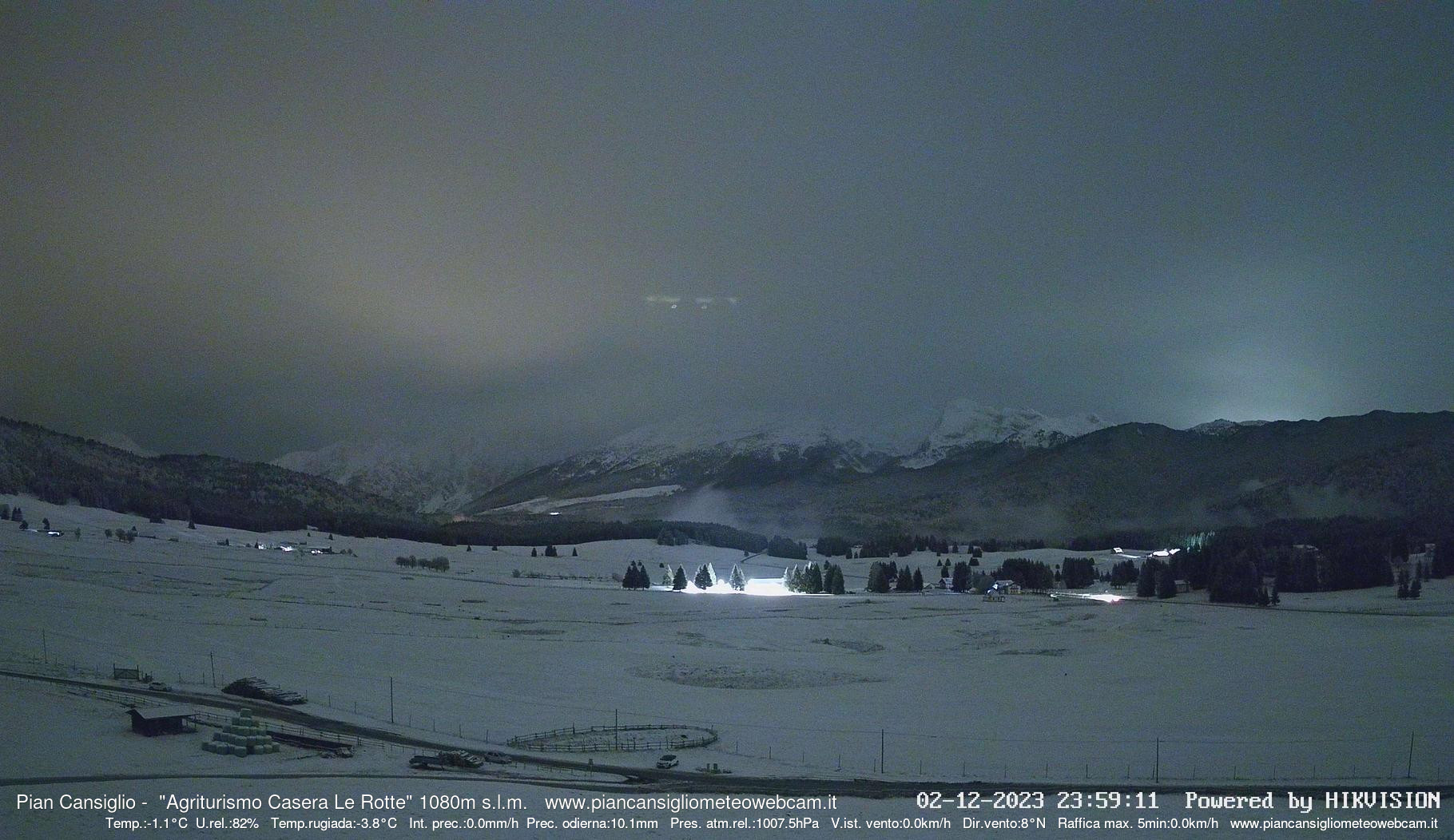 time-lapse frame, Pian Cansiglio - Casera Le Rotte webcam
