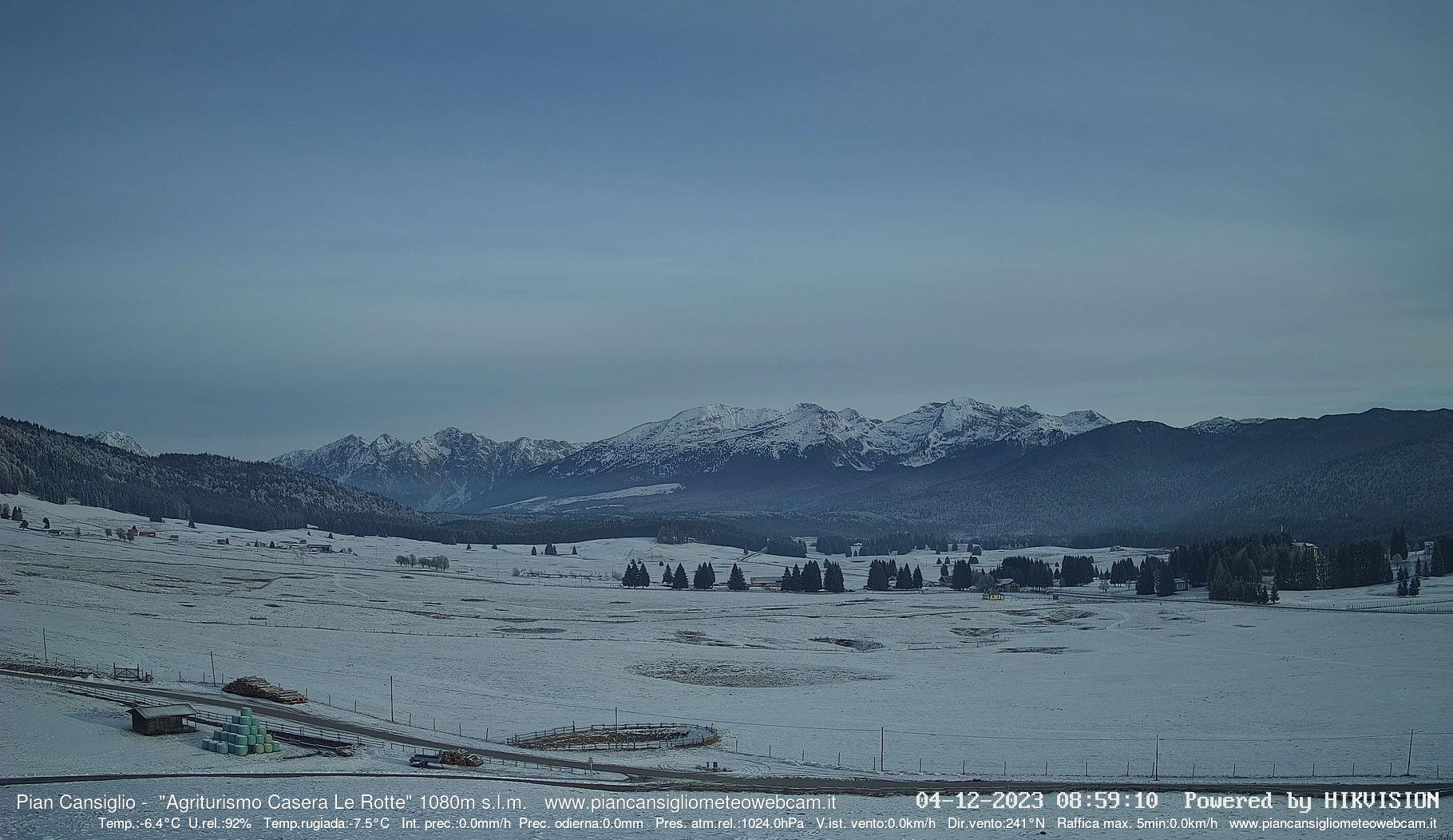 time-lapse frame, Pian Cansiglio - Casera Le Rotte webcam