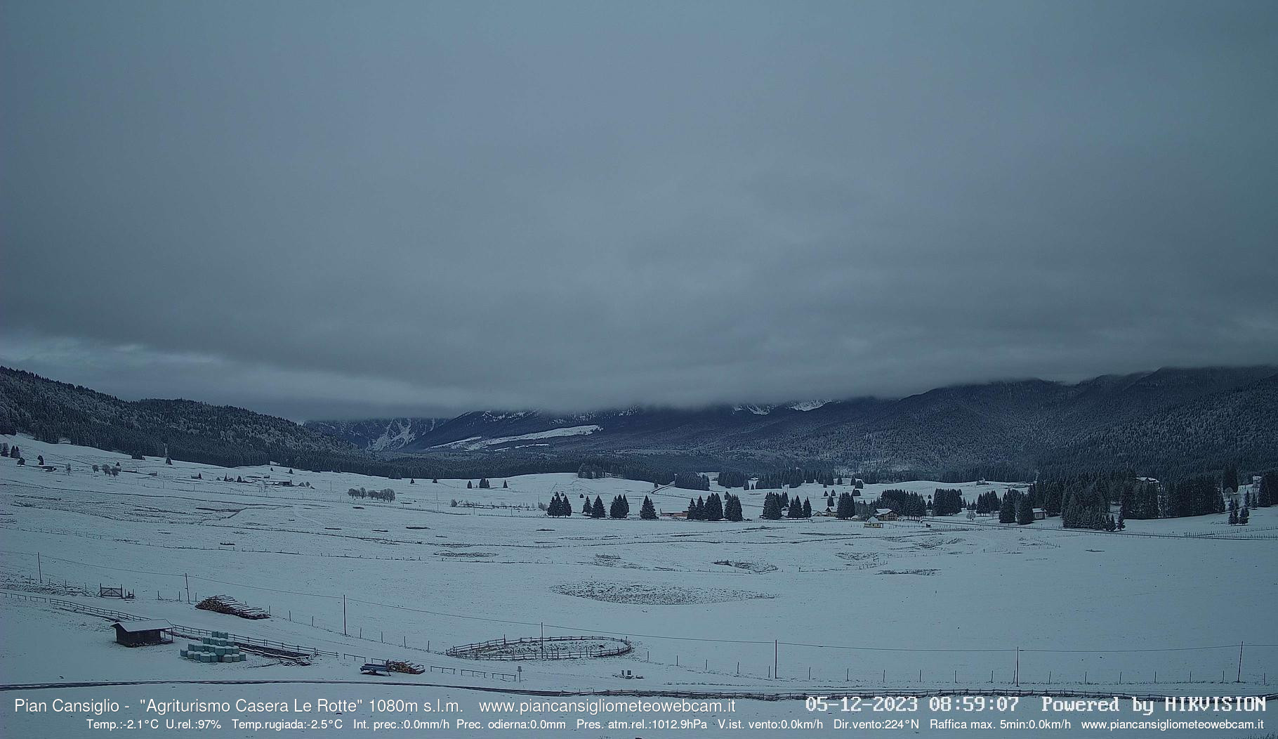 time-lapse frame, Pian Cansiglio - Casera Le Rotte webcam