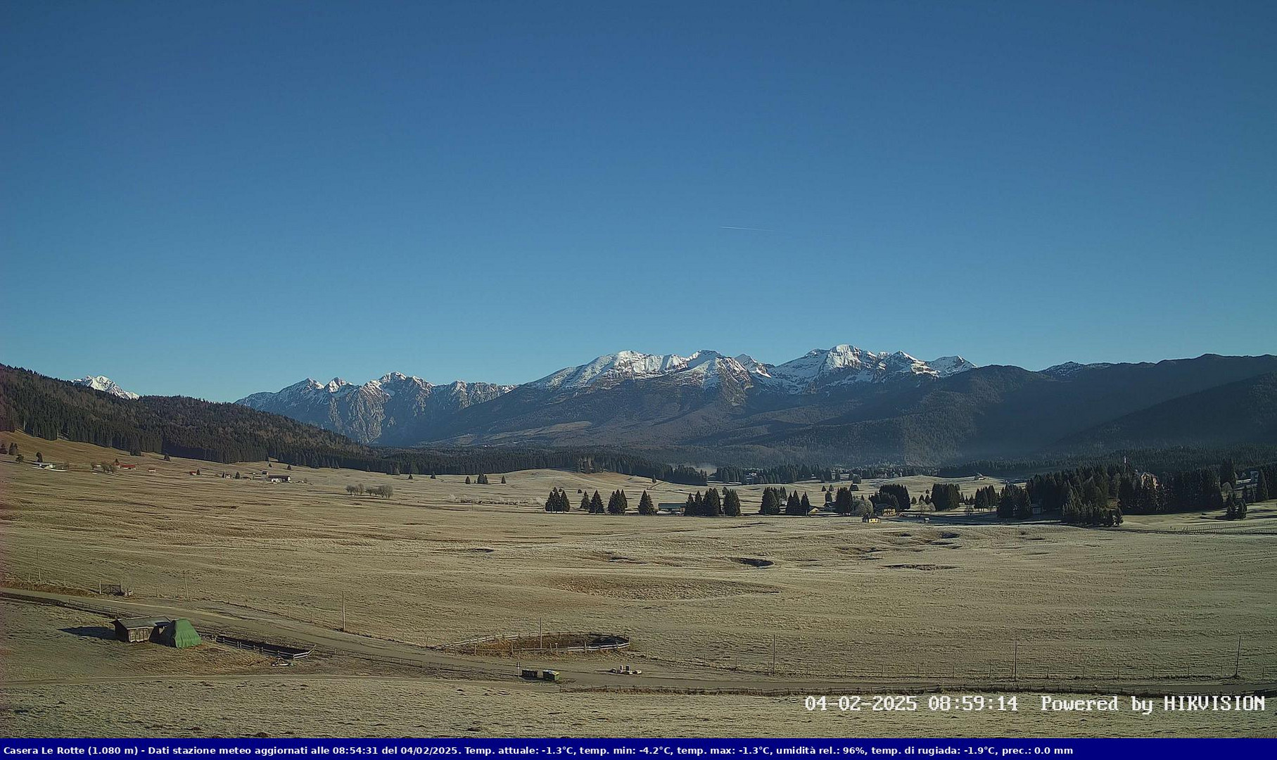 time-lapse frame, Pian Cansiglio - Casera Le Rotte webcam