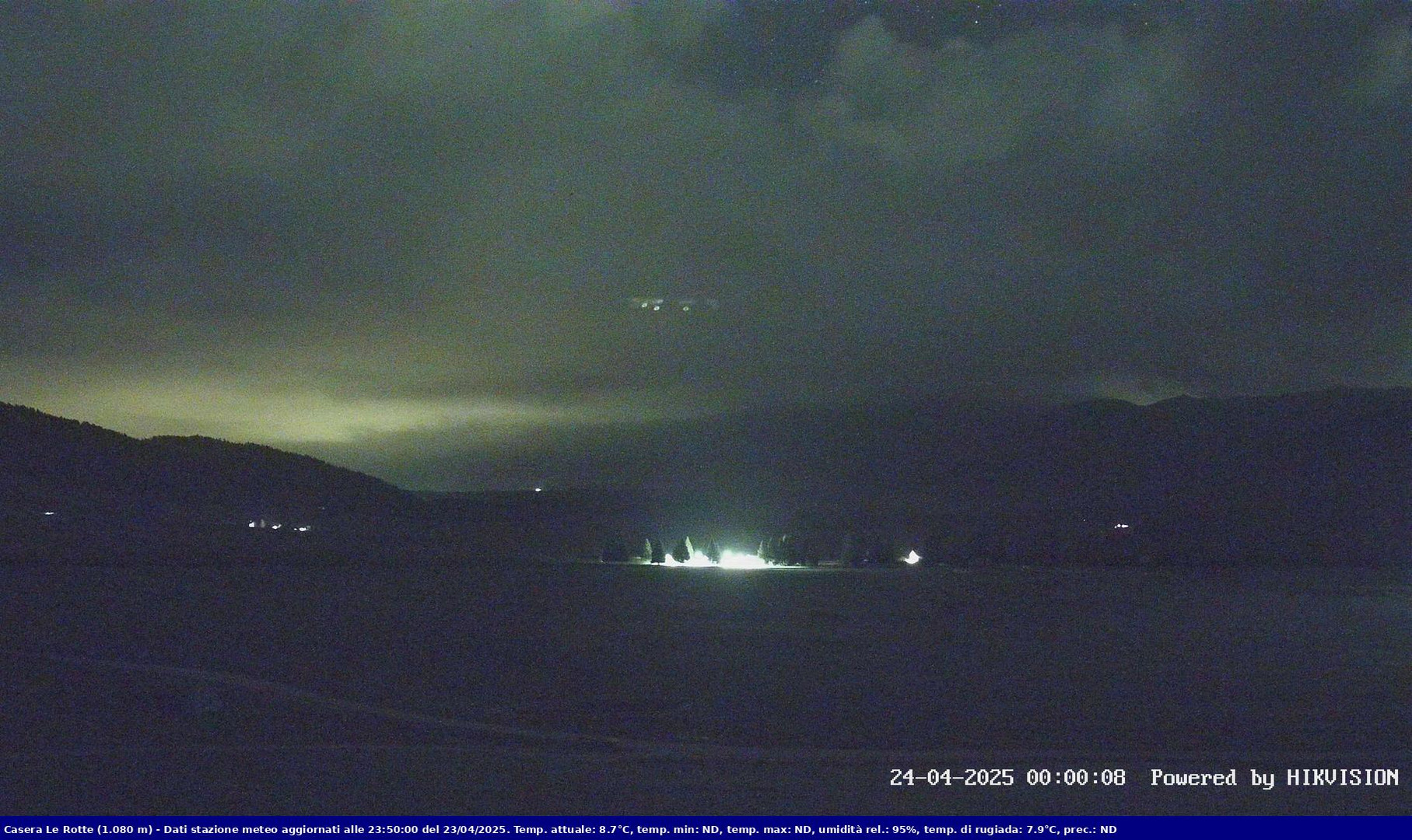 time-lapse frame, Pian Cansiglio - Casera Le Rotte webcam