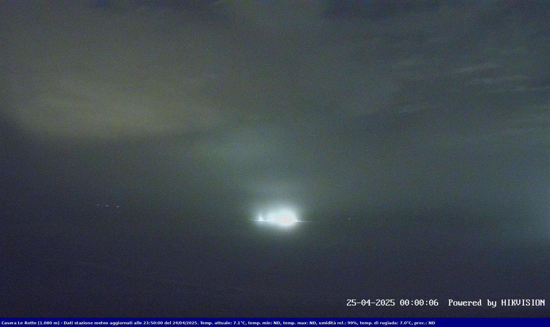 time-lapse frame, Pian Cansiglio - Casera Le Rotte webcam