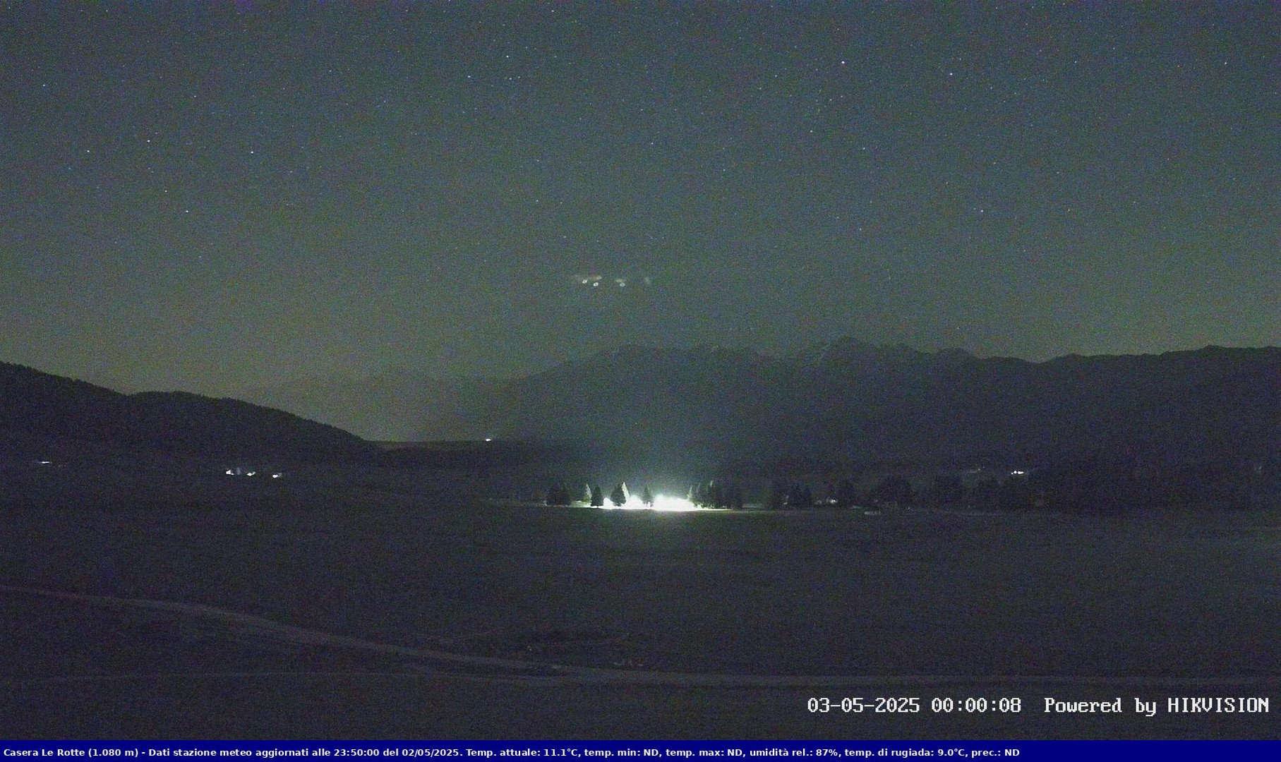 time-lapse frame, Pian Cansiglio - Casera Le Rotte webcam