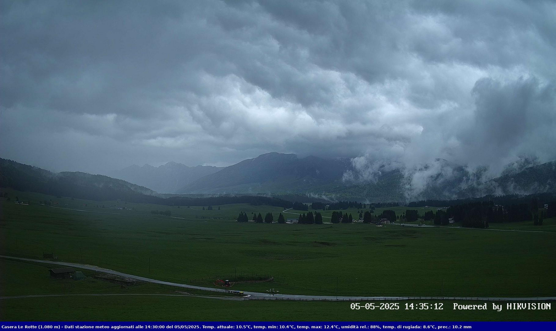 time-lapse frame, Pian Cansiglio - Casera Le Rotte webcam