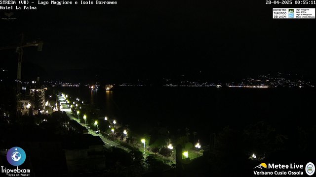time-lapse frame, Stresa webcam
