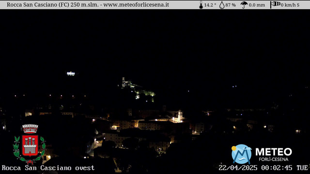time-lapse frame, Rocca San Casciano webcam
