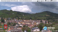 view from Rocca San Casciano on 2025-04-23