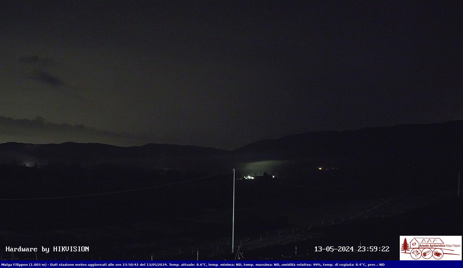 time-lapse frame, Pian Cansiglio - Agriturismo Malga Filippon webcam