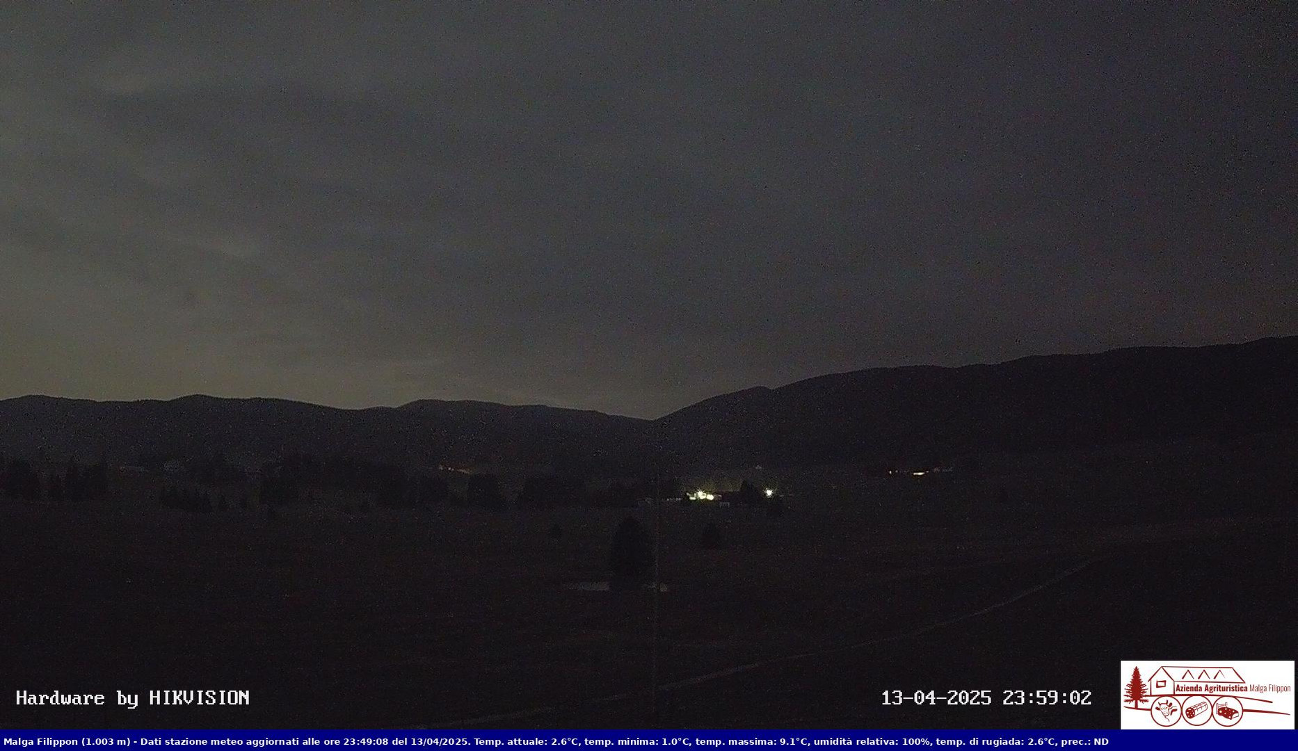 time-lapse frame, Pian Cansiglio - Agriturismo Malga Filippon webcam