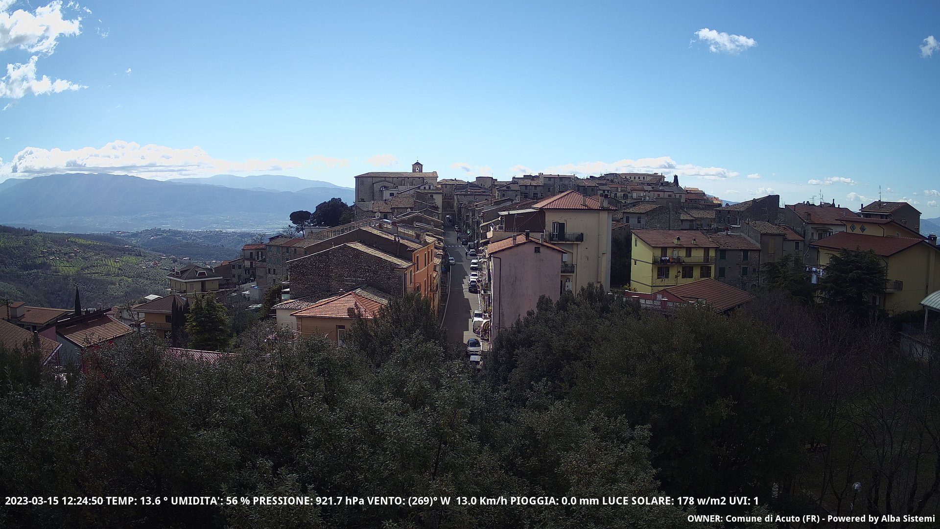 time-lapse frame, ACUTO webcam