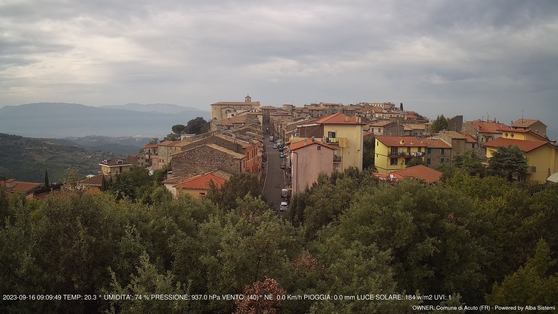 time-lapse frame, ACUTO webcam