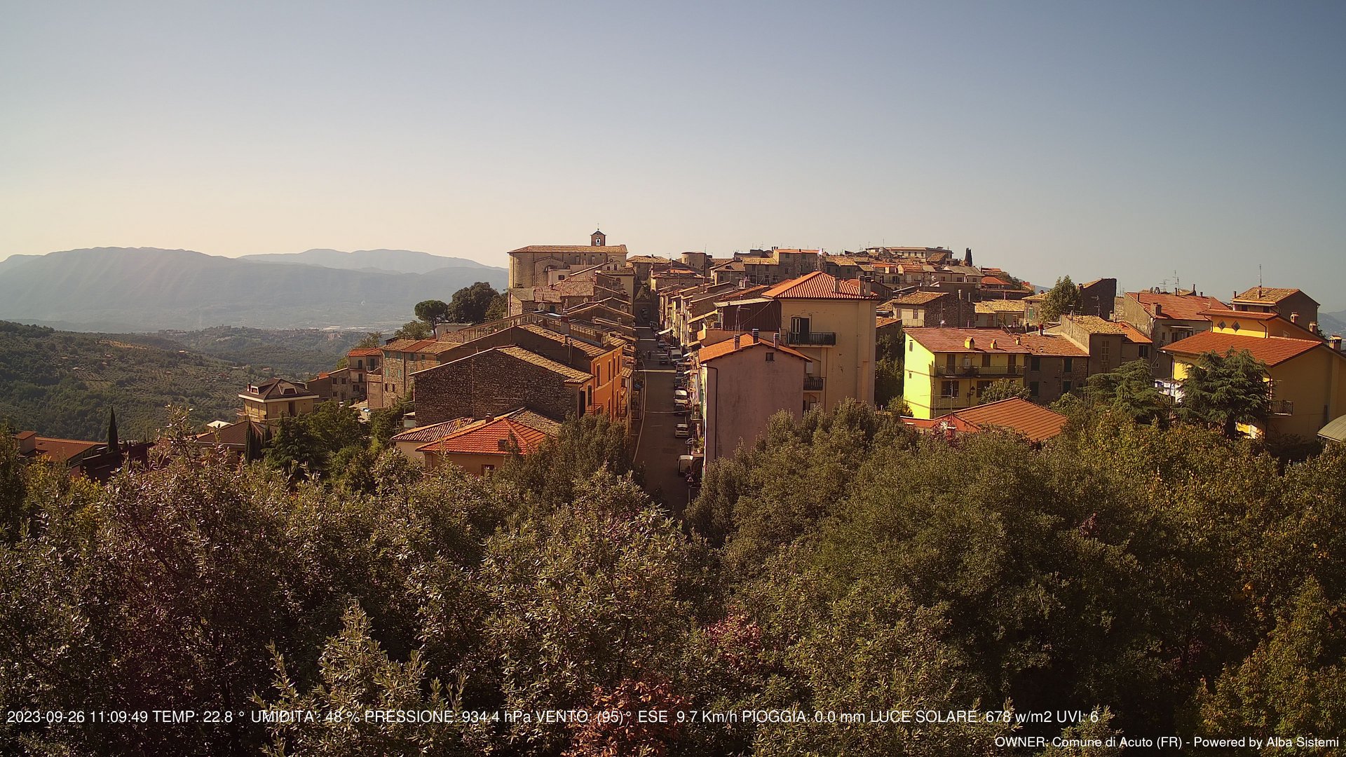 time-lapse frame, ACUTO webcam