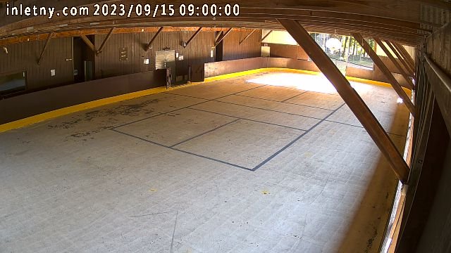 time-lapse frame, Inlet Fern Park Rink webcam