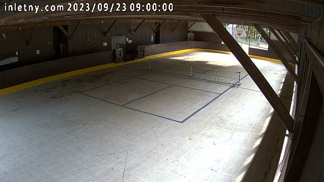 time-lapse frame, Inlet Fern Park Rink webcam