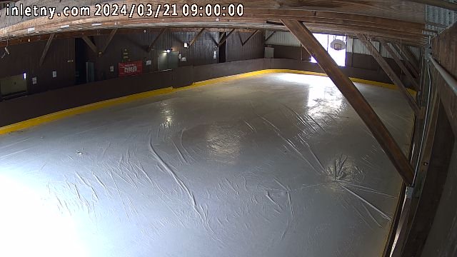 time-lapse frame, Inlet Fern Park Rink webcam