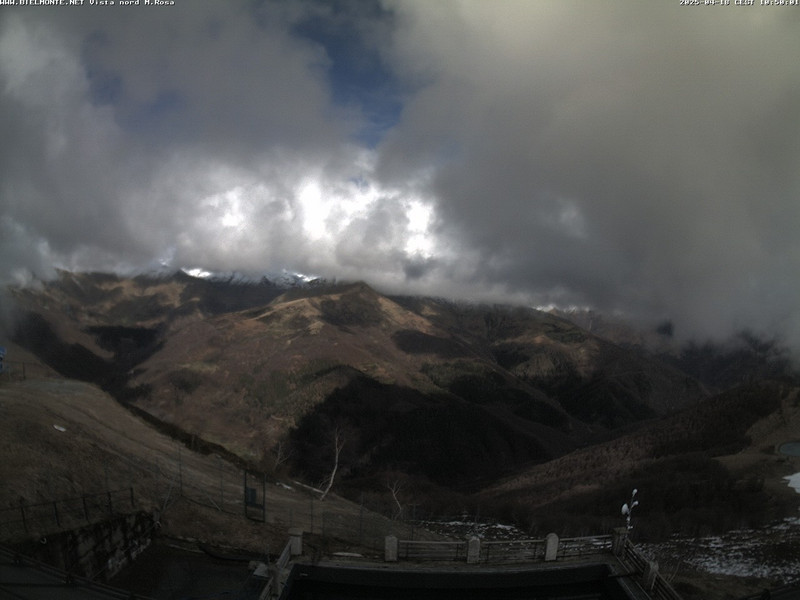 time-lapse frame, Bielmonte M. Marca vista M. Rosa e Valsessera webcam