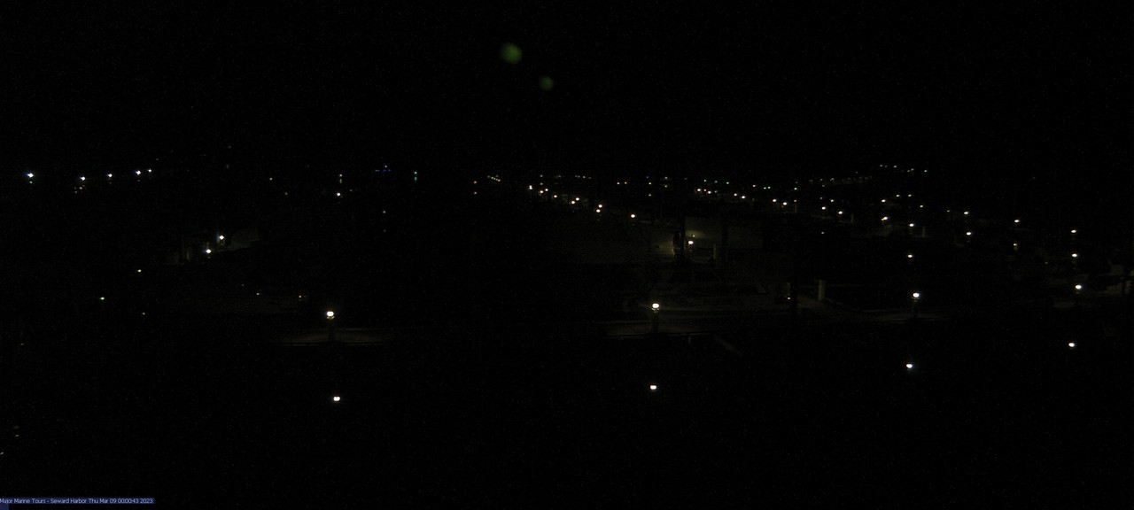 time-lapse frame, Seward Harbor webcam