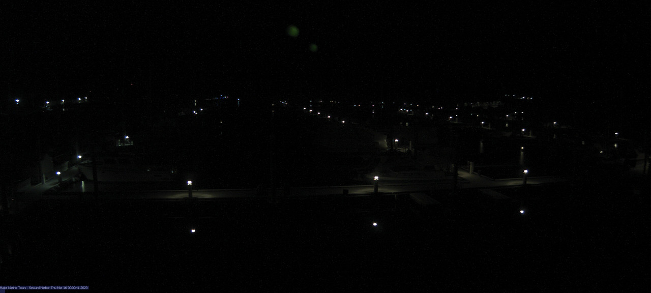 time-lapse frame, Seward Harbor webcam