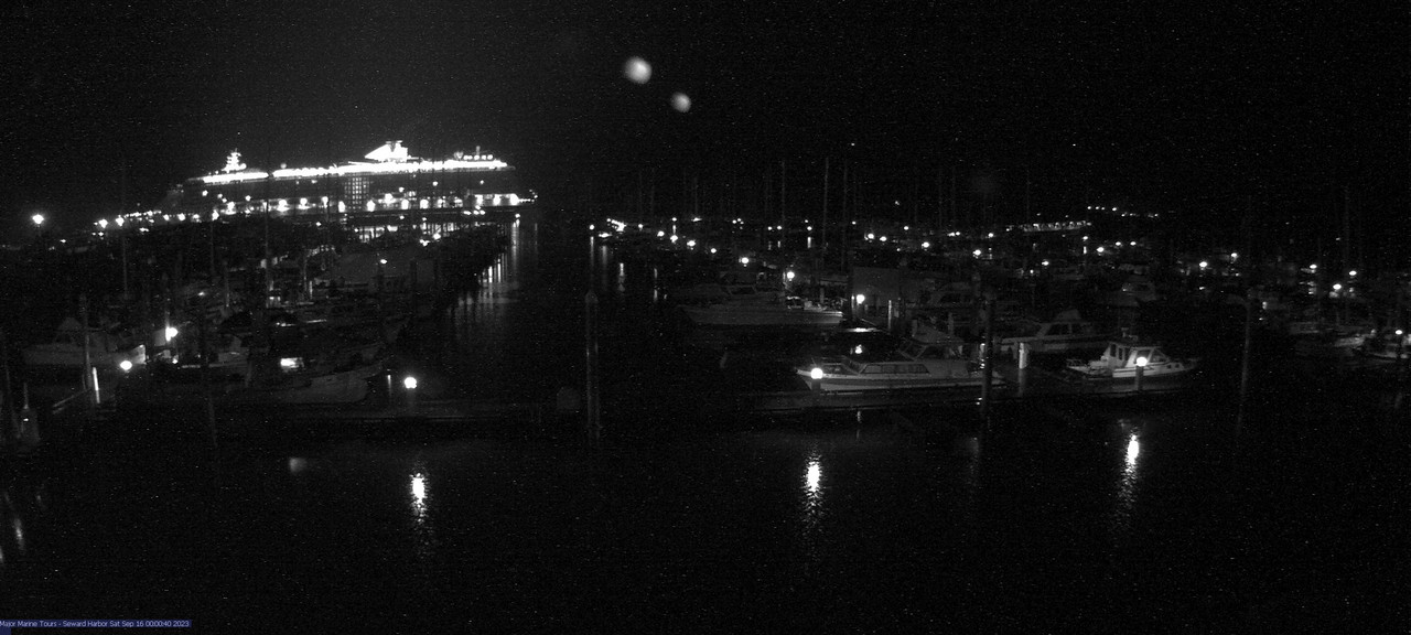 time-lapse frame, Seward Harbor webcam