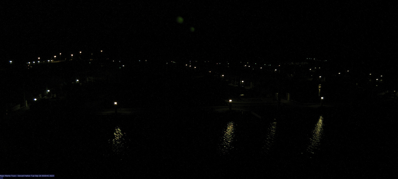 time-lapse frame, Seward Harbor webcam