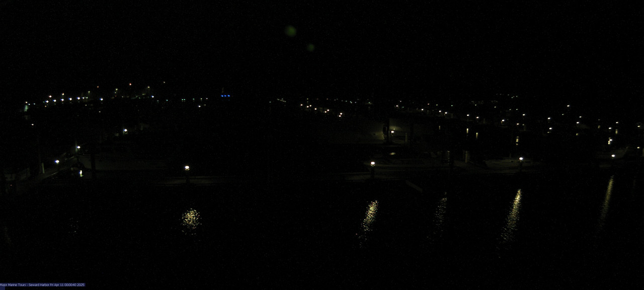time-lapse frame, Seward Harbor webcam