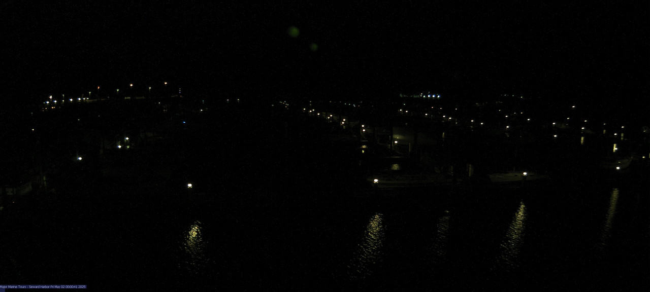 time-lapse frame, Seward Harbor webcam