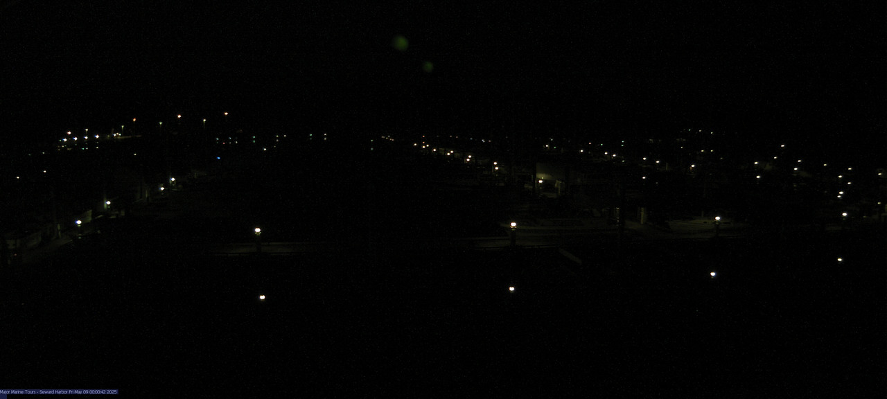 time-lapse frame, Seward Harbor webcam