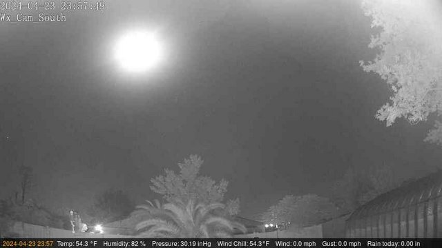 time-lapse frame, Wx_South webcam