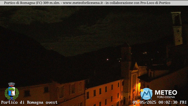 time-lapse frame, Portico di Romagna webcam