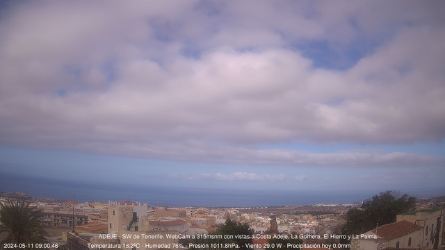 time-lapse frame, Adeje SW webcam