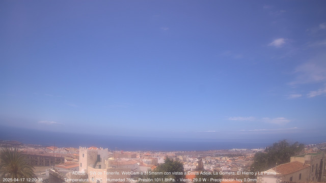 time-lapse frame, Adeje SW webcam