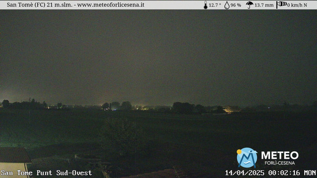 time-lapse frame, San Tomè webcam