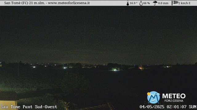 time-lapse frame, San Tomè webcam