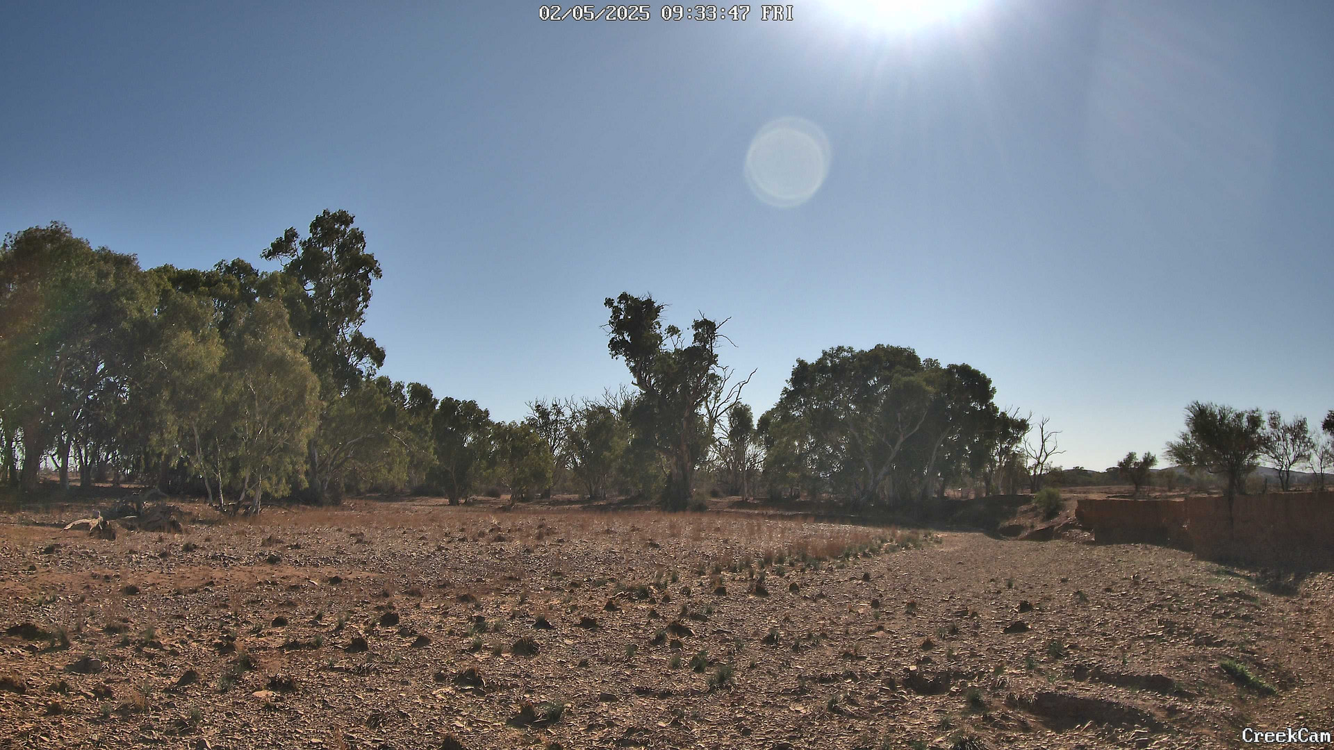 time-lapse frame, CreekCam webcam