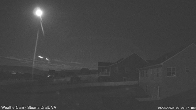 time-lapse frame, Stuarts Draft, VA webcam