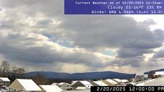 view from Stuarts Draft, VA on 2025-02-20