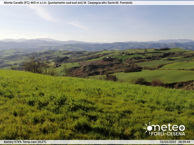 time-lapse frame, Monte Cavallo Sud-Est webcam