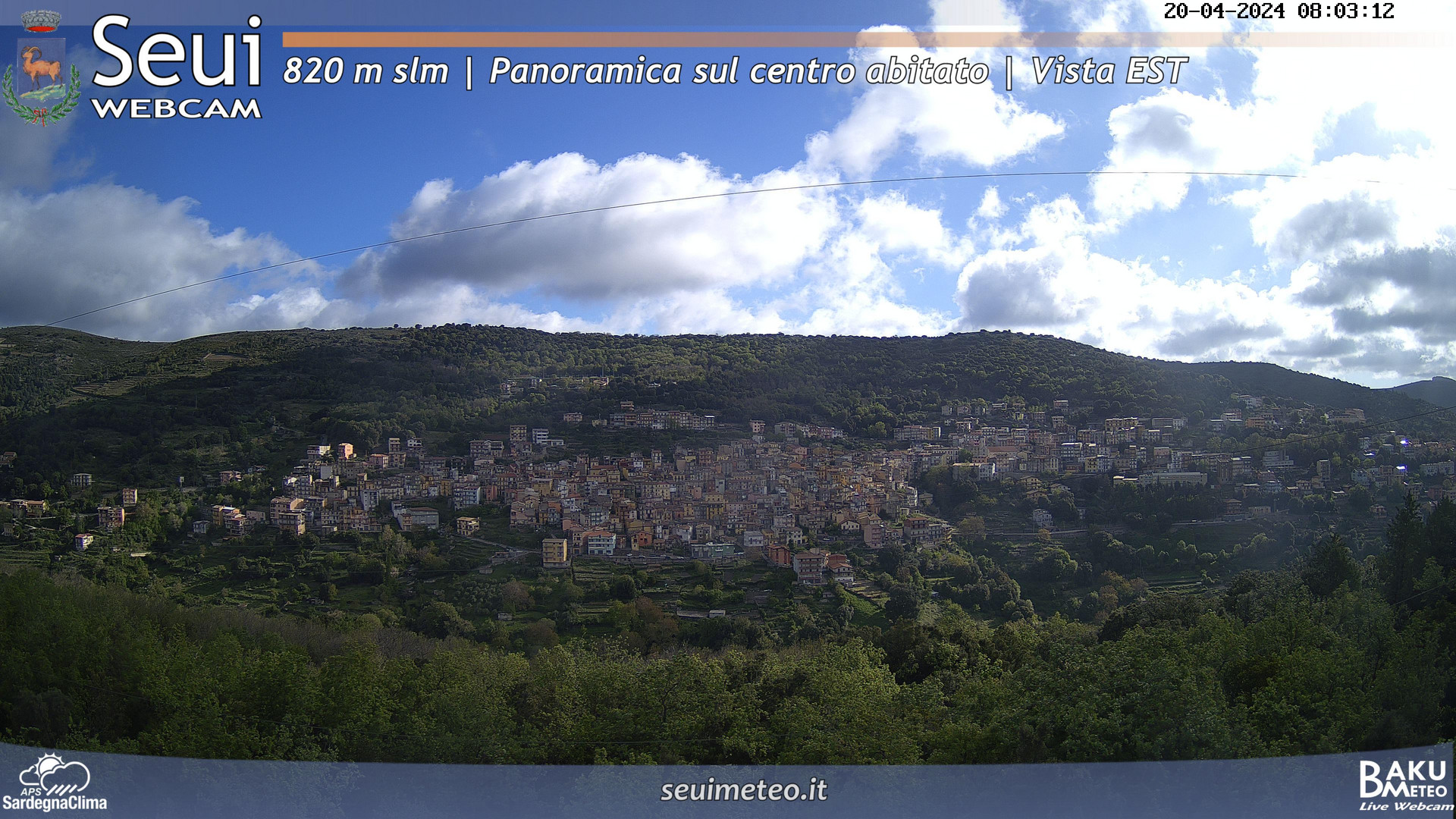 time-lapse frame, Seui Cuccaioni webcam