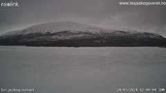 view from Lesjaskogsvatnet on 2024-03-24