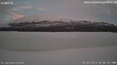view from Lesjaskogsvatnet on 2024-03-31